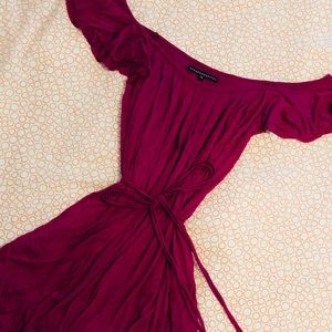 Super soft, cute, and comfy maroon dress
